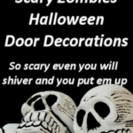 Best scary zombies Halloween door decorations