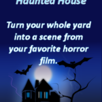 Halloween inflatable haunted house